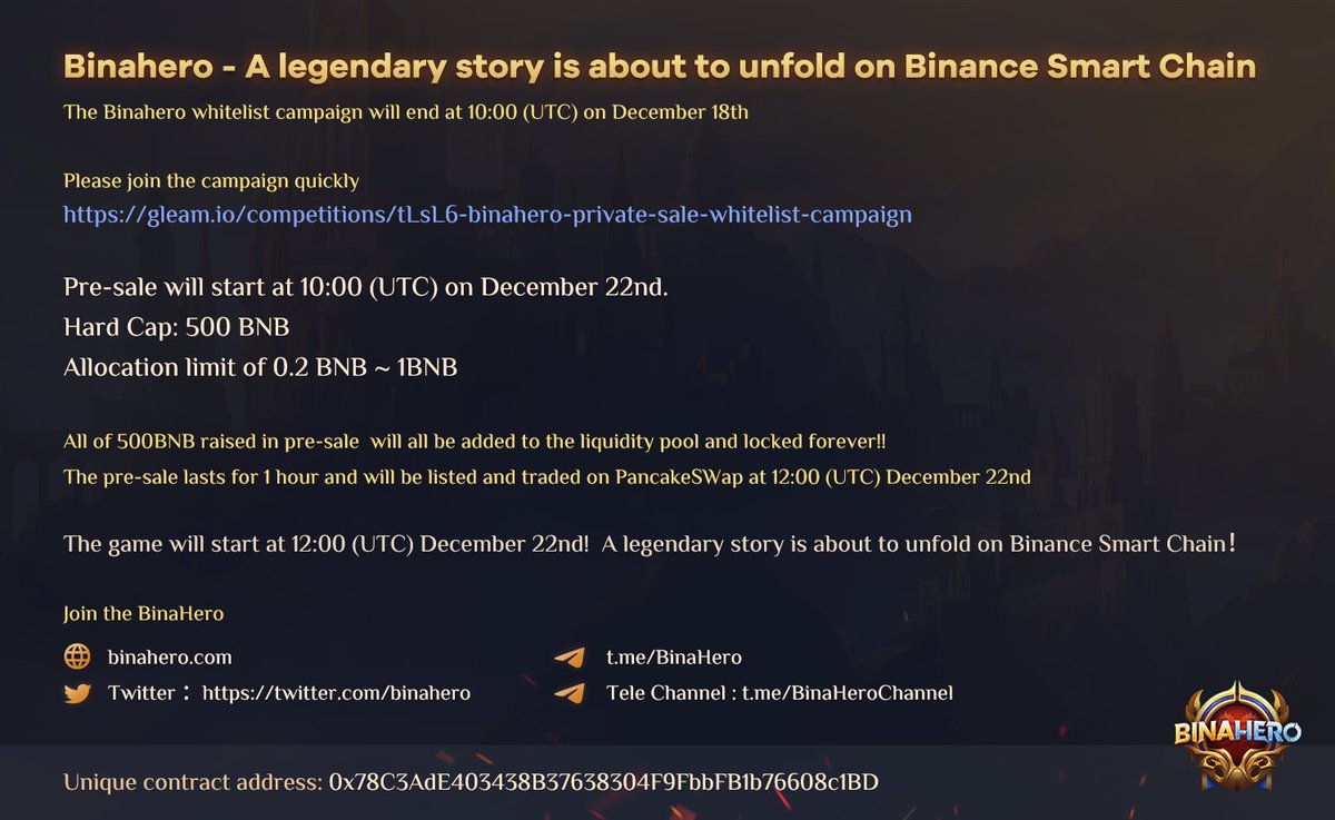 GiveAwayHost's tweet photo. $200 in 48 hours ⌛🌅

($100)

-RT this + RT @/BinaHero 📌

($100)

-Join https://t.co/V54uLtMoiC + proof https://t.co/x6AlrYC7We