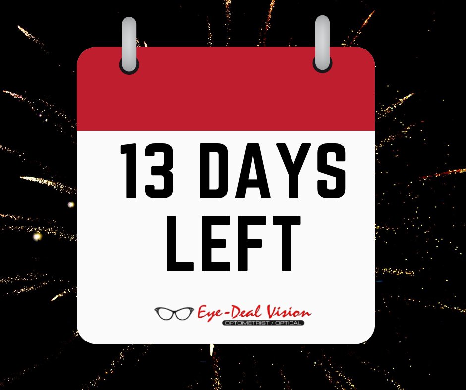 EyeDealVision's tweet photo. Only 13 more days left in 2021!Don’t let time run out on your vision benefits! Call our practice today to order your contacts, glasses or sunglasses before the end of the year benefits run out. #eyehealth #visionbenefits
📞 Call 210.691.4733 https://t.co/rfGF4q6drn