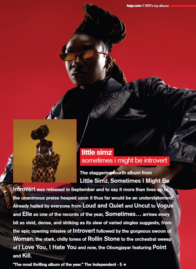 FOPPofficial's tweet image. Taking a look at more of our top albums from this year in the #foppreport

The magnificent @LittleSimz with "Sometimes I might be Introvert"

#gettofopp and pick up your copy!

@age101music