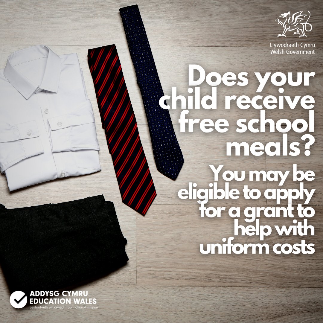 Help is available for families on low incomes buy school uniform, equipment, sports kit and kit for activities outside of school.

Contact your local authority for more information: gov.wales/pupil-developm…
#HelpWithKit