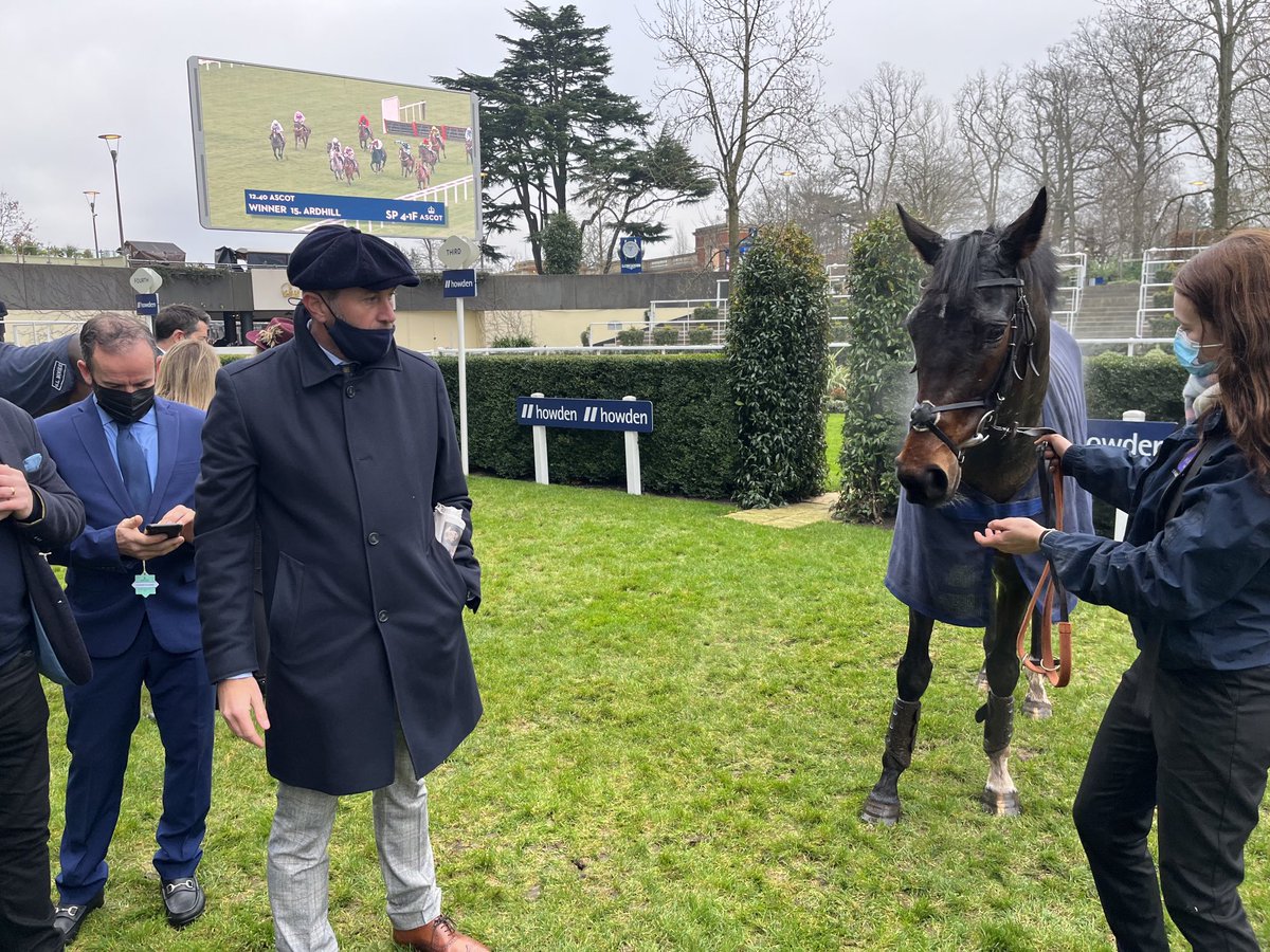 Very proud of Imphal today ⁦⁦⁦⁦<a href="/Ascot/">Ascot Racecourse</a>⁩  such a genuine horse. He was out the race after being badly hampered at the first, so to finish 2nd was a huge effort and credit to ⁦<a href="/jemoore85/">Jamie Moore</a>⁩ Well done to connections of the winner, a job well done ! 👏👏