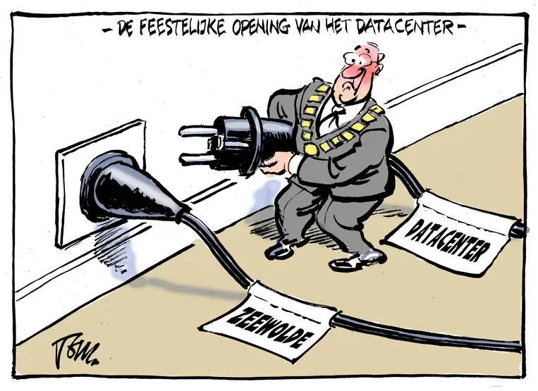 bbuizer's tweet photo. Cartoon Tom Janssen brengt dilemma rond #metadatacenter voor #Zeewolde treffend in beeld.
Maar dan de rest nog: veel vruchtbare #landbouwgrond wordt opgeofferd aan #meta #datacenter dat nauwelijks werkgelegenheid en belastinggeld opbrengt, kostbare #groenenergie verspilt.
@Trouw https://t.co/sp5dIDfOPq
