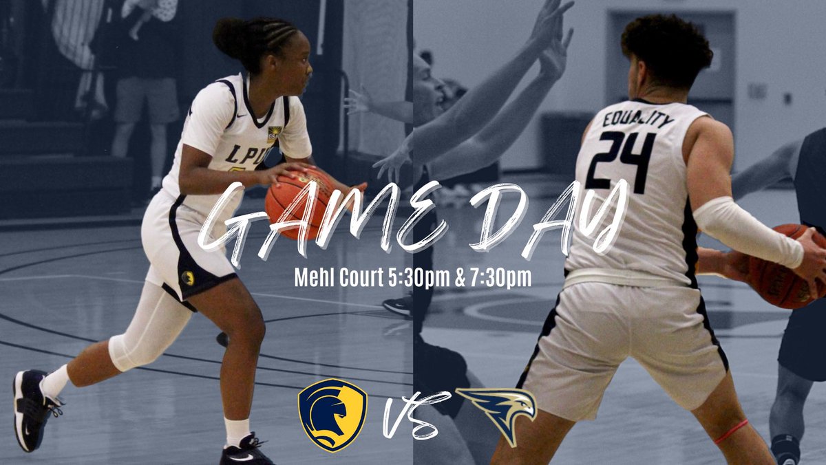🏀GAME DAY 🏀

🆚 San Diego Christian College
⏰ 5:30 &amp; 7:30 PM
📍 Mehl Court
🎟 lpuwarriors.com/tickets

Come out to Mehl Court and support our Warriors as they take on San Diego Christian College in another conference match-up! #WarriorUp