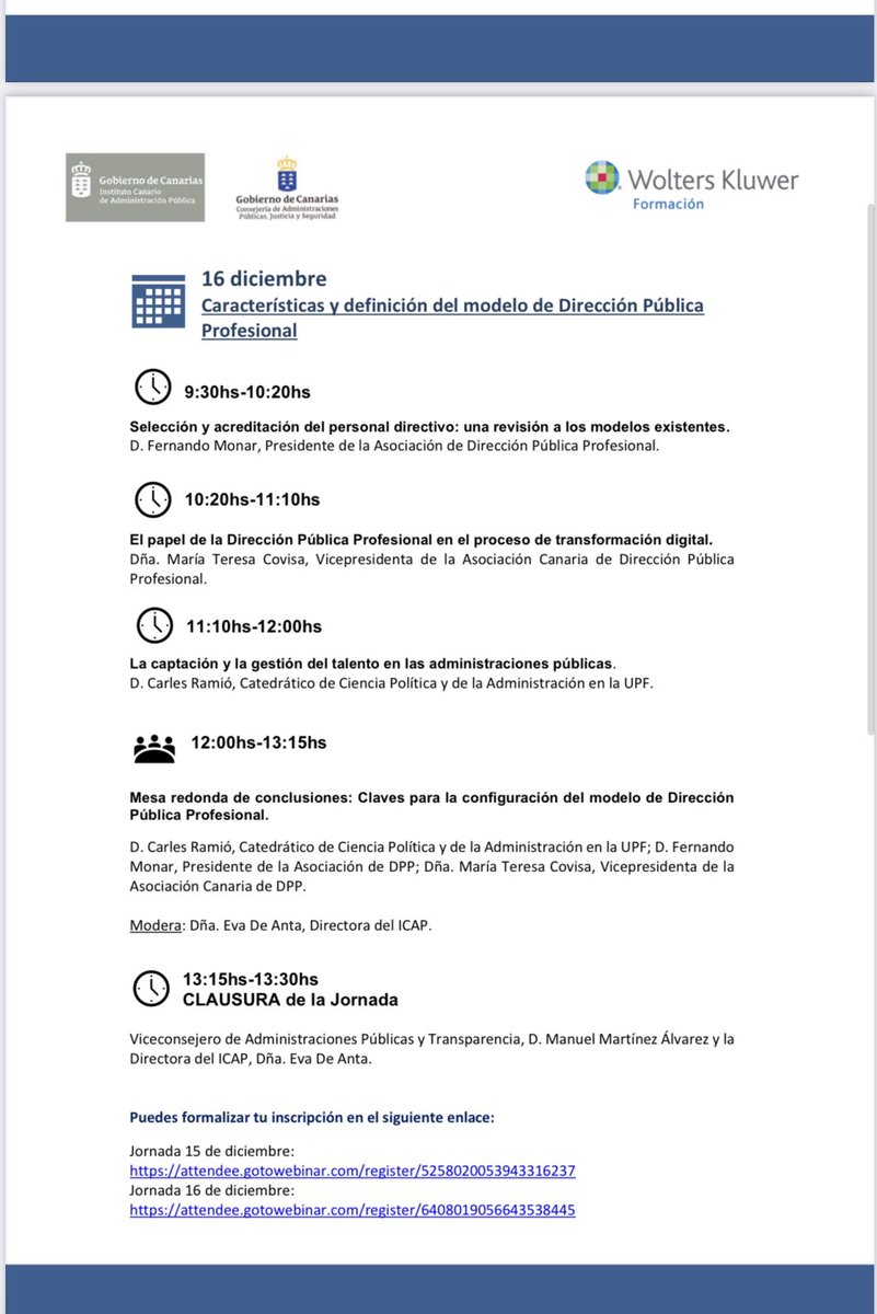 2016ADPC's tweet image. Compromiso del ICAP con la formación del Directivo Público Profesional - Éxito Jornadas