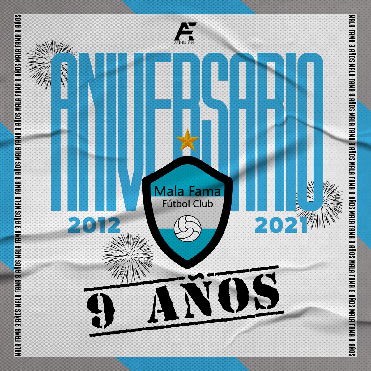 Hoy cumplimos 9 años 🥂🍾
Salu a toda la familia Del Mala Fama 💪💪