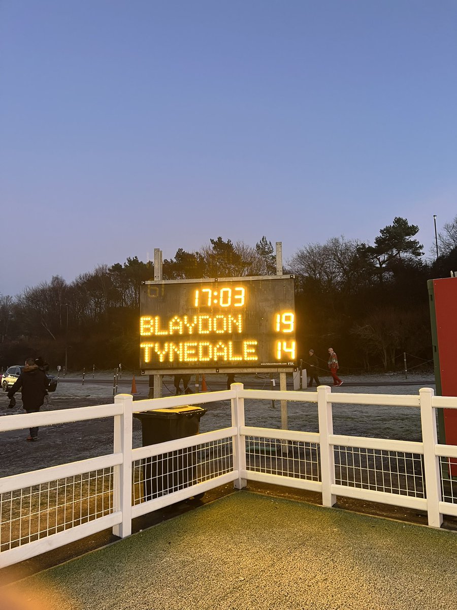 BlaydonRFC's tweet photo. Full time: Blaydon 19-14 Tynedale

#pumpthecrow https://t.co/BOjWYgXW8W