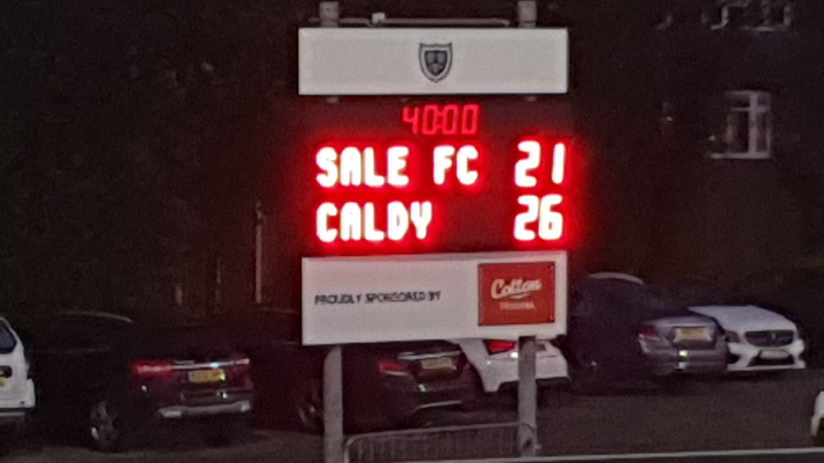 CaldyRFC's tweet photo. FT | FULL TIME

Caldy win the 'Game of the North West Throne'. Superb game between two great sides. Good luck for the rest of the season @SaleFC!

🎄 | Happy Christmas Ravers 😏 https://t.co/MmswMmykbM