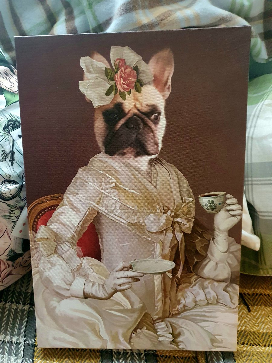 WhiteFknRabbit's tweet photo. So Fkn fancy  .... had this made of my girl Monster few weeks ago 🤣 https://t.co/ArBAzBYKSX
