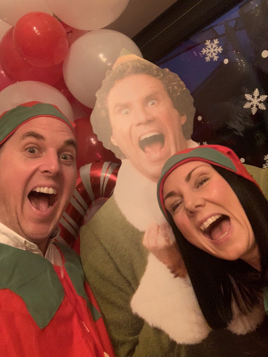 Helen5689Leach's tweet photo. @OfficialWilllF elf theme Christmas party 🤪 https://t.co/PAyO3rYVhP