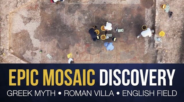 thetimeteam's tweet photo. Amazing Discovery!! We shed light on a major lockdown discovery – a large Roman villa, complete with a mosaic depicting scenes from Ancient Greek mythology.

@thetimeteam catches up with John Thomas from @ULASarchaeology to find out more! @uniofleicester

https://t.co/LeJLAPntDg https://t.co/7YYmdvp6rG