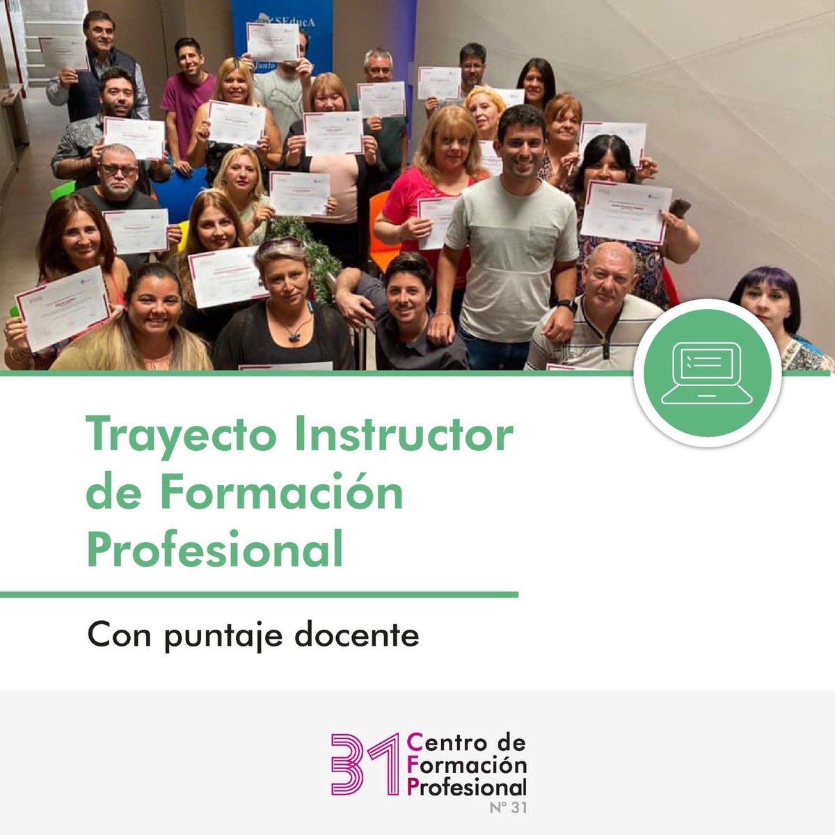 LancioniFacundo's tweet photo. Como Secretario General de @SeducaSindicato estoy convencido de potenciar la inserción laboral de las personas, con propuestas modernas.
Por eso hace 20 años, desde el #CentroDeFormaciónProfesional31 ofrecemos #TrayectosFormativos que pueden conocer 👇
🔗https://t.co/sXgNp9dKb2 https://t.co/TfTuWJdrJO