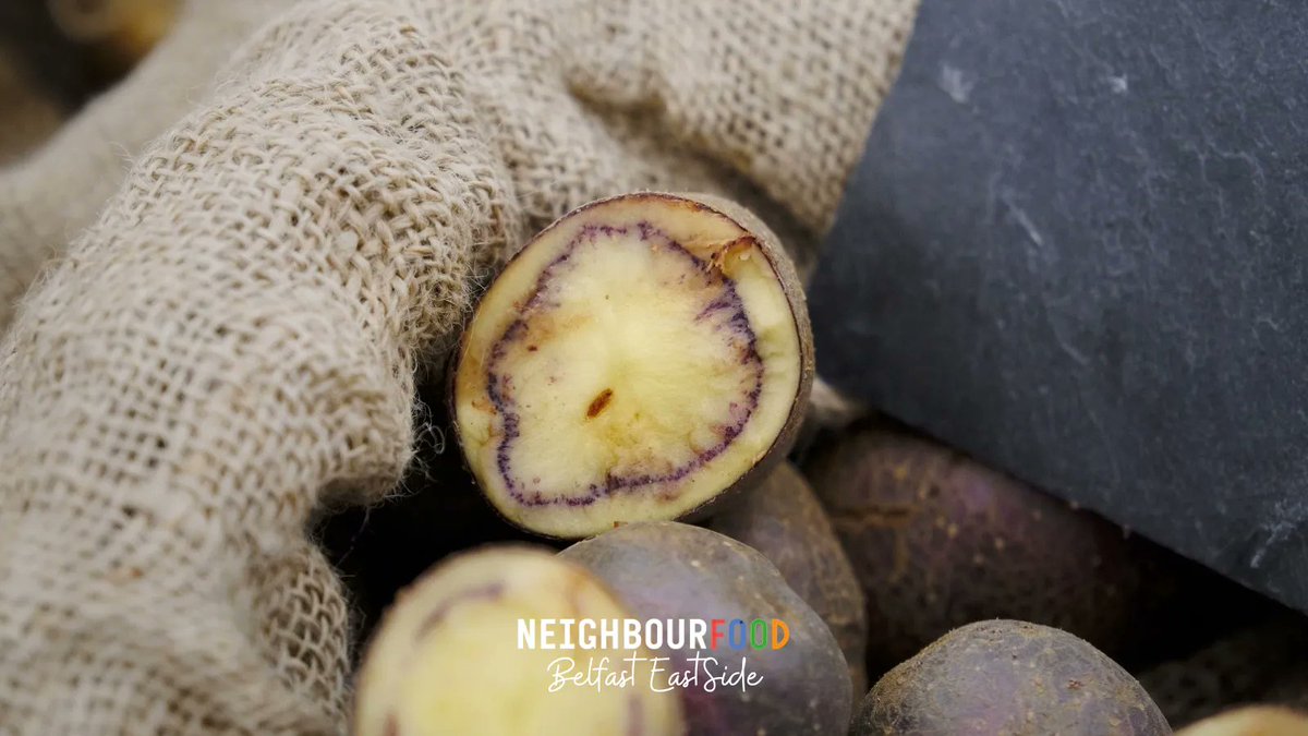 We've got lots of lovely heritage potatoes from Rock Farm Produce grown locally in Magherafelt. 

They grow a range of delicious heritage potatoes which are absolutely delicious. 

#heritagepotatoes #foodni #neighbourfood #belfast