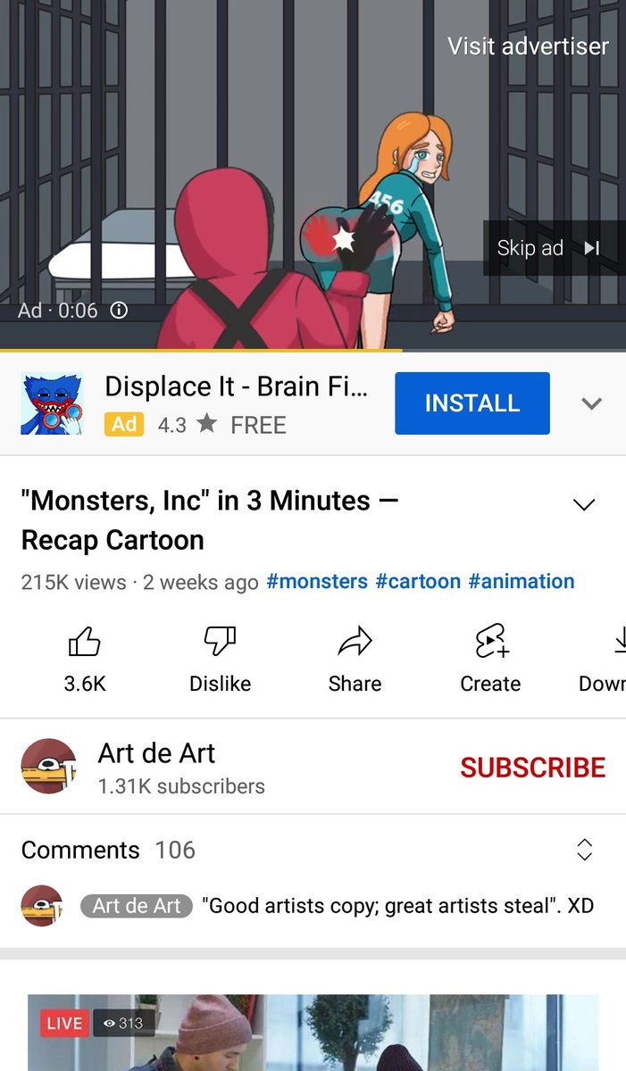 _____qqqo's tweet photo. @YouTubeCreators Wake the hell up YouTube, stop being lazy and solve the ad problems https://t.co/L3ZNkLYHcI