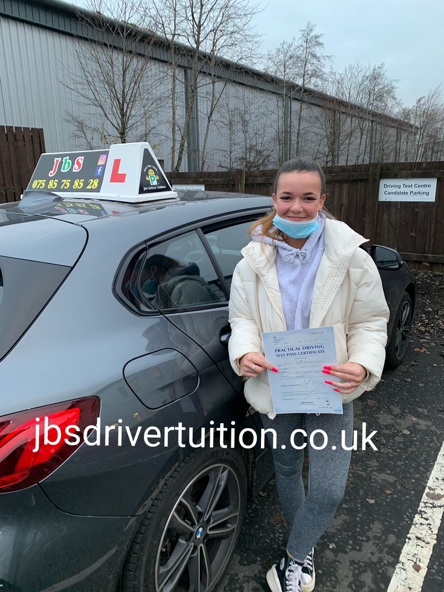 drivejbs's tweet photo. AGAIN… It’s ANOTHER FIRST ATTEMPT PASS 🎄💥 🎉  Luci Hollinsworth (Linwood) PASSED Drive Test at the 1st Attempt on 17th Dec ‘21’ with… .. JbS Driver Tuition ! 🎁🎄 (T~ 07734 11 00 73) WhatsApp~ 075 85 75 85 28 🏁🏎💨💨💨💨💥💥 #drive #test #drivingschool #linwood https://t.co/lmEQlzjxUi