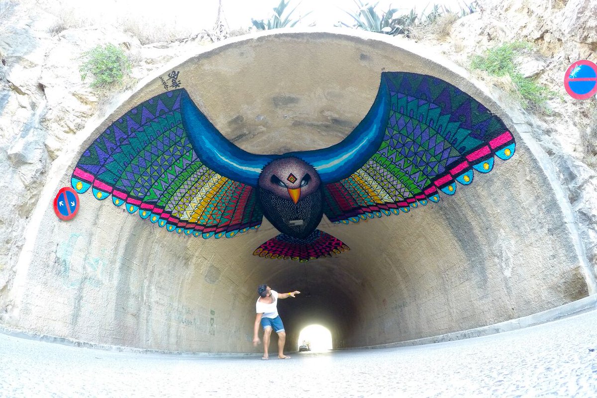 UtopiaStreetArt's tweet photo. By SPAIK in Ibiza, Spain – At Bloop Festival #art #streetart #graffiti More: https://t.co/HjYfmLQlGm https://t.co/wuIPOKPoC5
