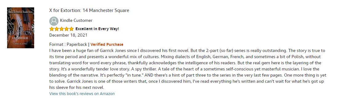 Gazrj01's tweet photo. #Sundaypromo
Delighted to get yet another 5-star review for the second book in my WW2 🏳️🌈 spy thriller series. Sales and royalties for the first month haven't arrived yet, but the reviews have been spanking.
@wordwatching @NickTEdits
#writeLGBTQ #booktwt #WritingCommunity https://t.co/ijsIvlOTVl