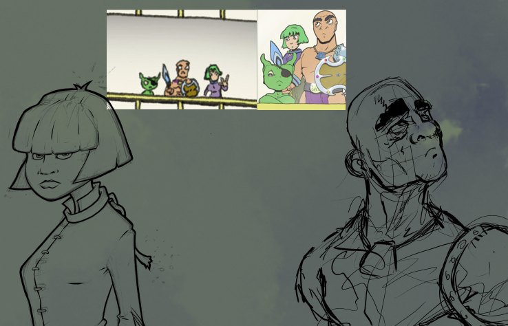 BughopD's tweet photo. I'm drawing all the alt realities from #goblinscomic and in this one Minmax is sad because he lost his friend Forgath. But I just realised why he's extra sad. He's looking out at hundreds of alt Forgaths.
Hit me in the feels.
@EllipsisGoblins @DragonTurtle @duke_garland_2 https://t.co/BUBo2CGn5U