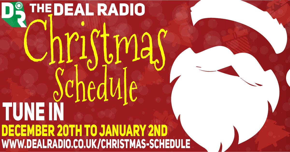 Bring in the new year with our latest Christmas Schedule! Starting December 20th dealradio.co.uk/christmas-sche… #Christmas #Christmasschedule #radio #internetradio #Christmastime #ChristmasAtHome
