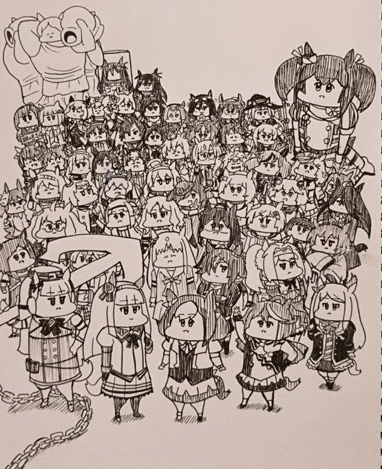 #ウマ娘 +三女神像+ヒシアマ看板+ヒシアマ 