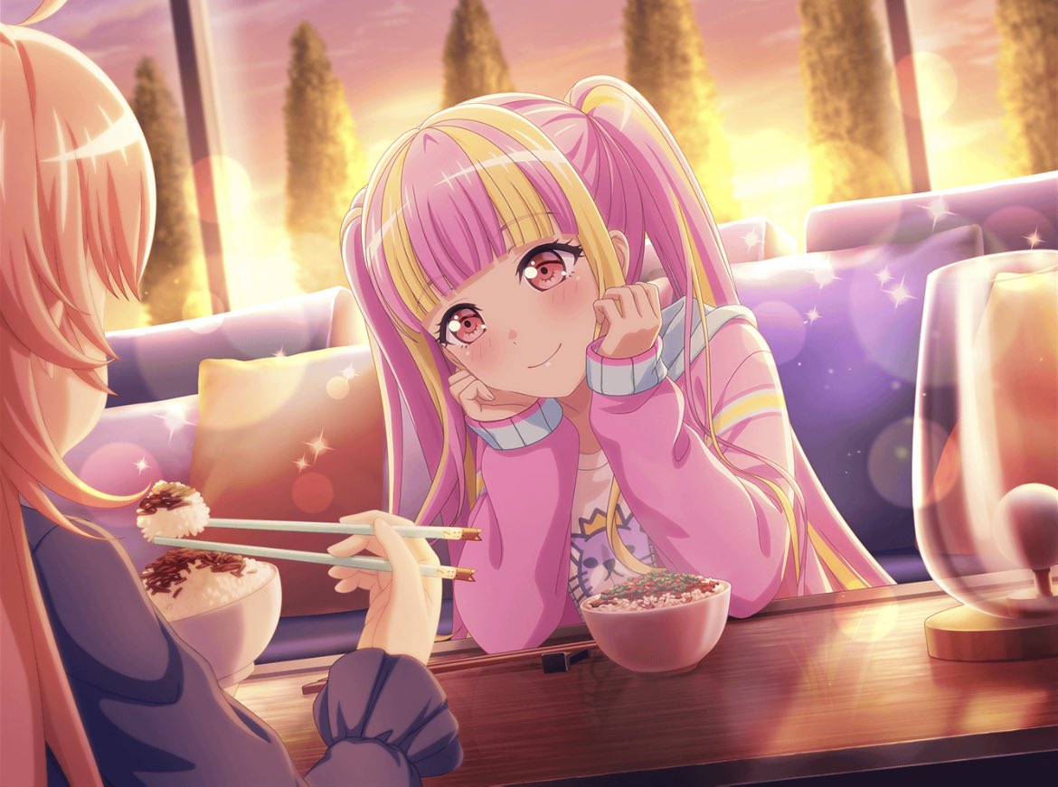 The first sapphic ship OTD is parechu  from Bandori! (heavily implied)