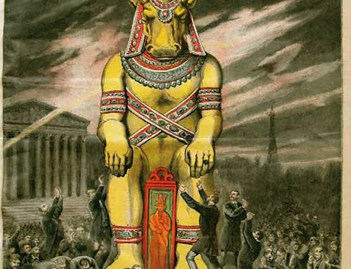 SeYDuNa_21's tweet image. 7-
Kuran'da Bahsedilen
BOGA HEYKELi
#Samiri'nin,
yahudilerin tapmasi icin yaptigi heykeldir

Heykel;
insnalardan toplanan #ALTINLAR'la yapilmistir..#SÖMÜRÜ 

Peki ama
NEDEN
BUZAGI-BOGA heykeli?

Altinlari toplayan
altin buzagiyi yapan
ve böylece
insnalari #KONTROL eden Samiri'dir