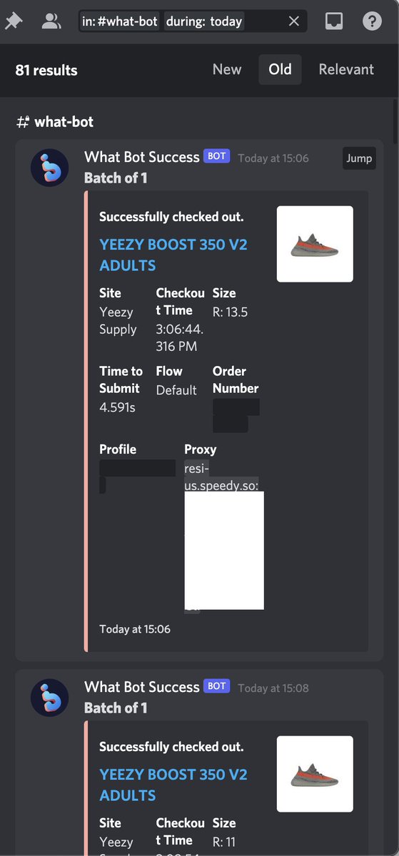 sxhxbxdev's tweet image. ~81 Pairs @whatbotisthis x @speedy_so Killer Combo⚡️
Info @peachypings &amp;amp; @aycdio for solving v3
