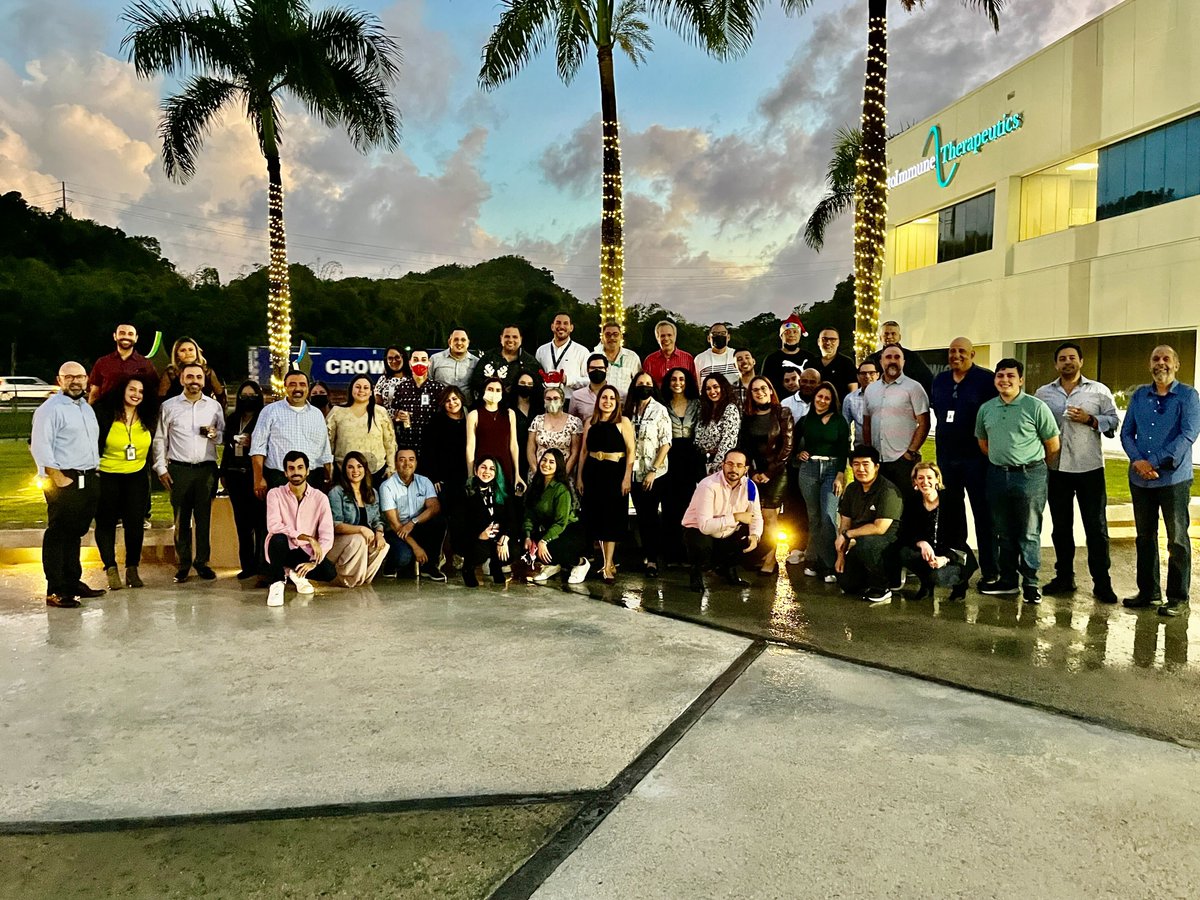 CytoImmune's tweet photo. Our first annual @CytoImmune Christmas Party in Toa Baja, Puerto Rico.  We are turning the NK cell into the next cancer drug.  This team is taking aim at solid tumors and heme malignancies in parallel.  

#CellsCreateHope #Immunotherapy #NKCells #CancerResearch #LATAM https://t.co/pnfYYVpIZS