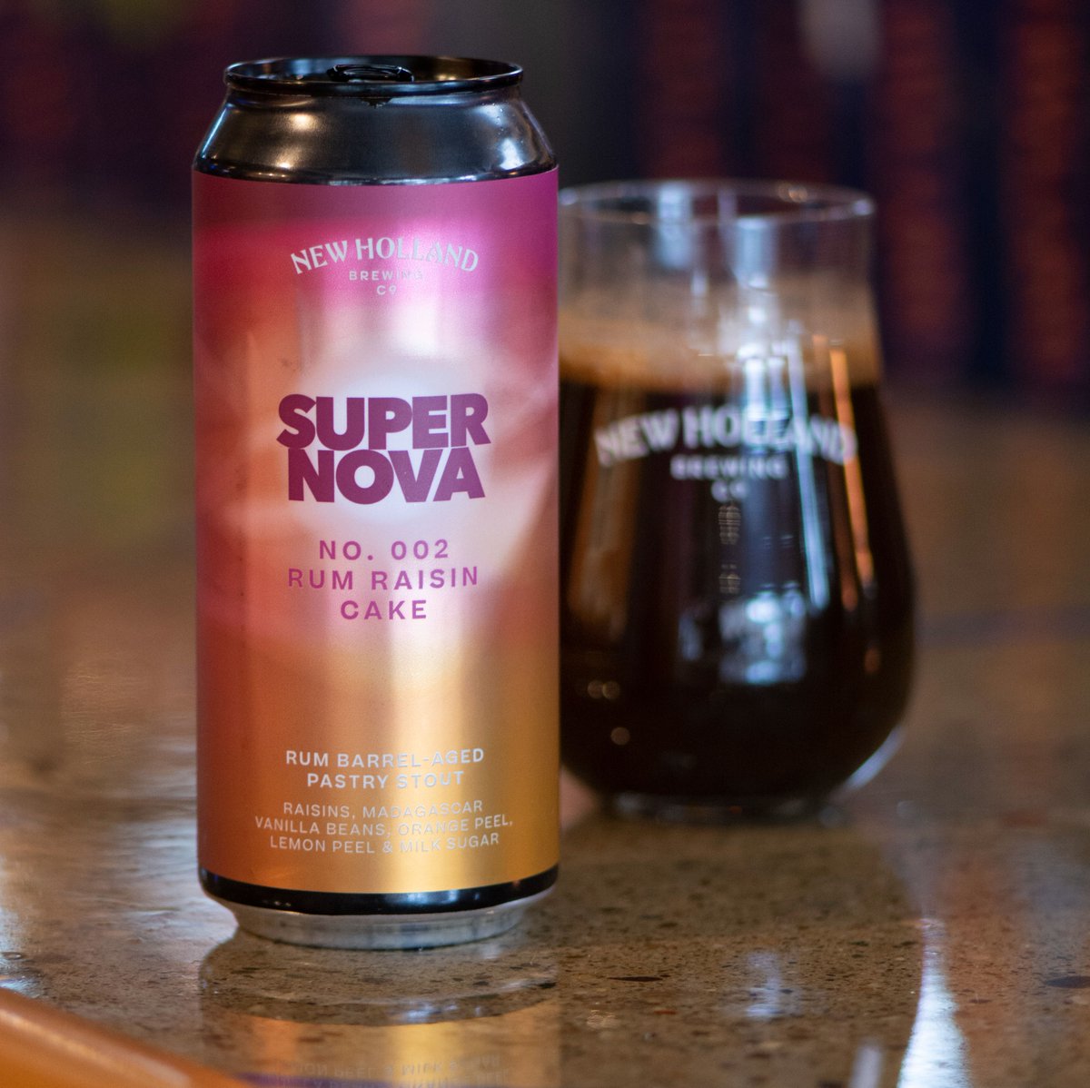 Supernova (No. 002) has arrived at our pubs! If you placed a pre-order, don’t forget to pick up your order before January 2nd. If you didn’t pre-order, stop in to try this rum barrel-aged pastry stout and prepare for an out-of-this-world experience. #newhollandbrewing #supernova