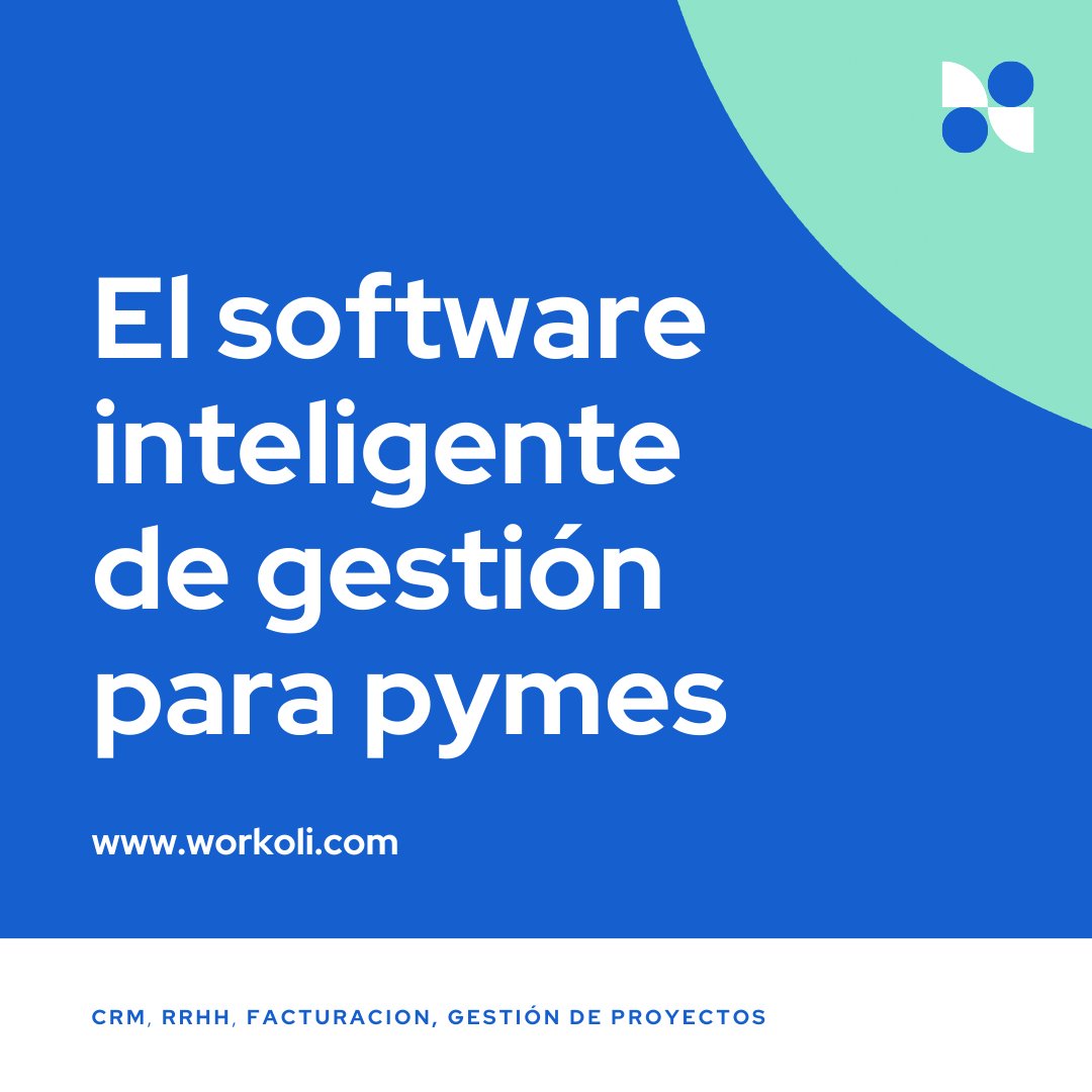 🚀 El software inteligente de gestión para pymes.

🌐 workoli.com

🔑 #workoli #crm #rrhh #facturacion