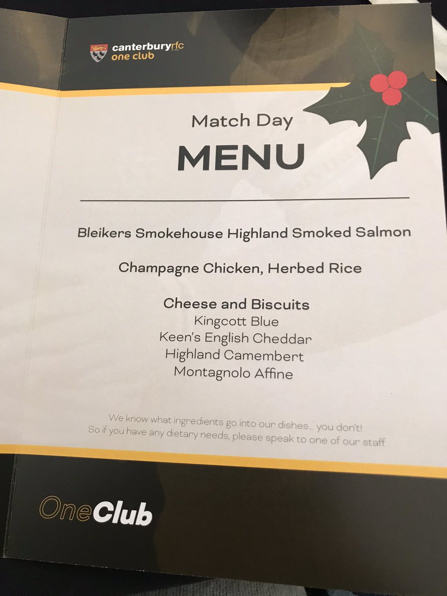 What a day. Thanks for making it as safe as possible <a href="/cantrugby/">Canterbury RFC</a> a superb lunch from <a href="/SaucyFlos/">SaucyFlo</a> thanks for hosting me <a href="/mickoreilly3/">Mick O'Reilly</a>. We had a great win and then a few beers with friends dancing  to the band. Now on the way home to start again. 🍻