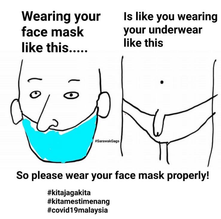 Please make sure you wear your masks (and your pants) correctly.

Please also RT to remind others to do the same.