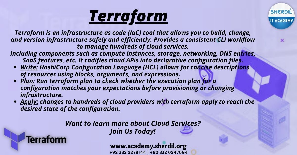 Sherdilitacade1's tweet image. Want to Learn How to use Terraform to write Cloud infrastructure using HCL language?
Join Us Today!
"Sherdil Certified Terraform Engineer"
Registrations Open!
Registration Link registration.sherdil.org
Website academy.sherdil.org
#sherdilitacademy #CloudCoding #Terraform