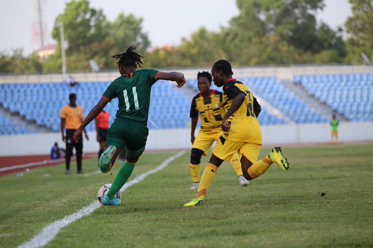 GhanaWNT's tweet photo. Some shots from our win against Zambia at the Cape Coast Stadium.

#ShineBlackPrincesses✨| #U20WCQ  #BringBackTheLove https://t.co/QQHnjdScNX