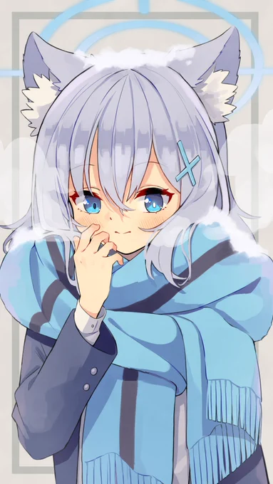 もこもこシロコ
#ブルアカ 