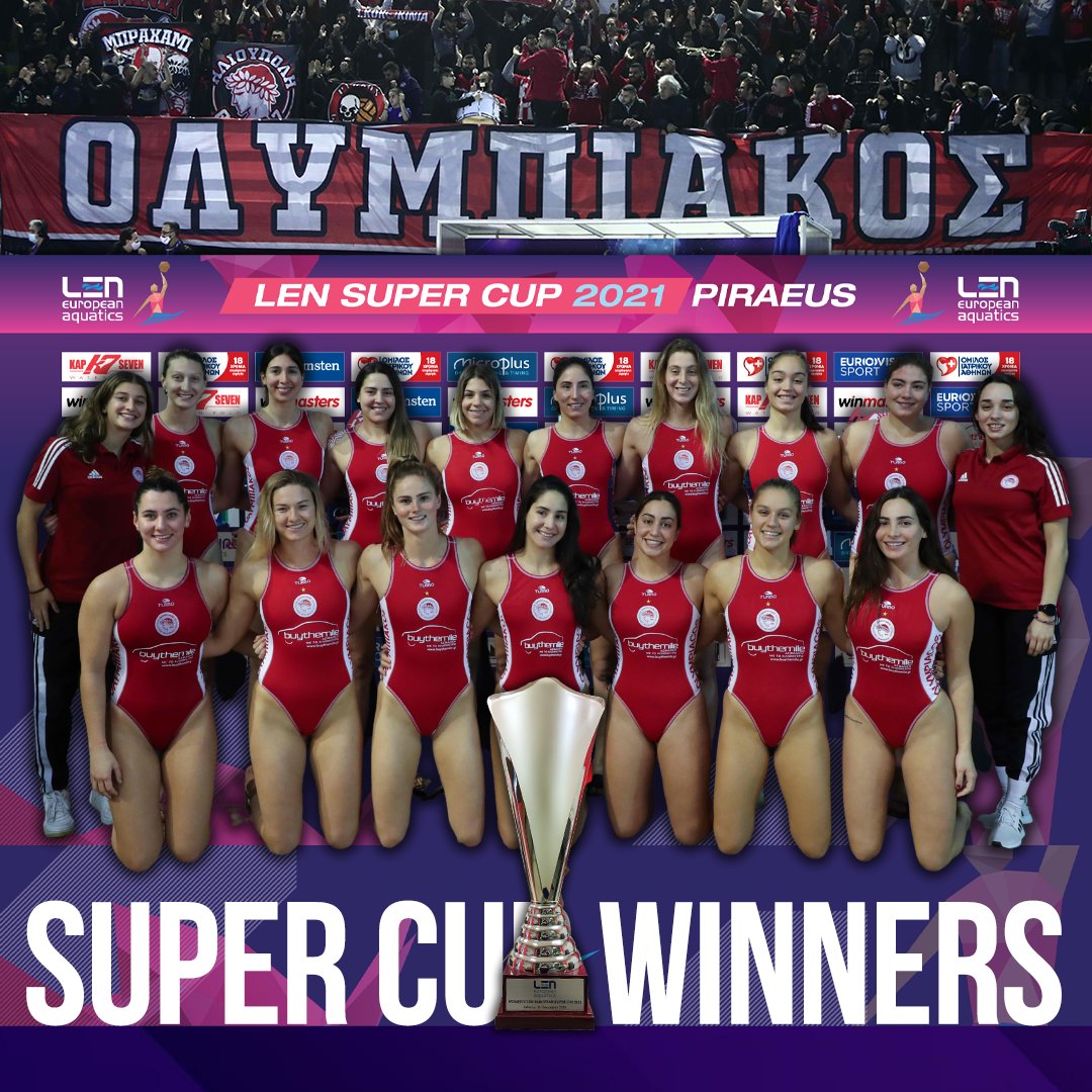 🔴⚪️🏆🔴⚪️
Υπερπρωταθλητής Ευρώπης ο ΘΡΥΛΟΣ, νίκησε την Κίνεφ Κίρισι 14-11 και κατέκτησε πανηγυρικά το Eυρωπαϊκό Super Cup, για 2η φορά στην ιστορία του!
Αυτός είναι ο 5ος Ευρωπαϊκός τίτλος για την ομάδα πόλο γυναικών!
#osfp #Olympiacos #OlympiacosSFP #Waterpolo #LENSuperCup