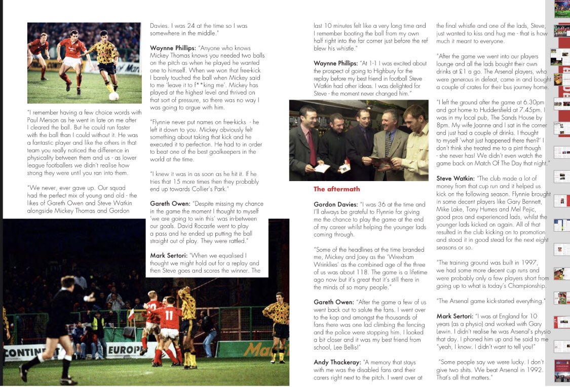 My very close friend <a href="/GazOwen_/">Gaz Owen 🏴󠁧󠁢󠁷󠁬󠁳󠁿</a> mentioned me on that famous game when <a href="/Wrexham_AFC/">Wrexham AFC</a> beat Arsenal in the FACup a day I will never forget “Fearless in devotion” #topman