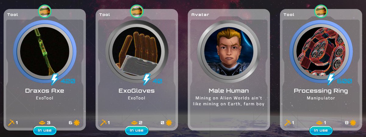 ISvetozar's tweet photo. What is better to mine for with this equipment? Mine for TLM or NFT?
Which Planet and land will you recommend?

Tell me your thoughts down below in the comments.

#AlienWorlds #TLM $TLM https://t.co/7MYkraygwi