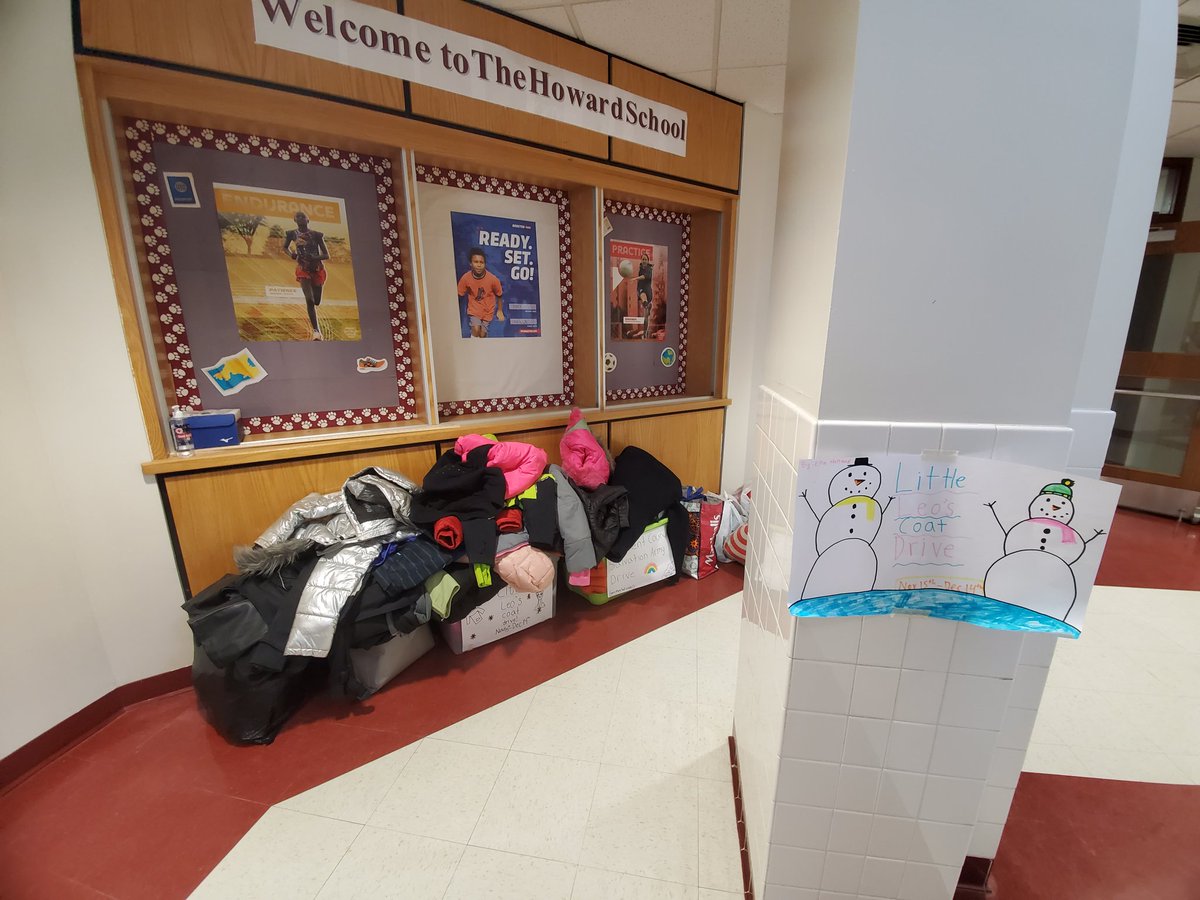 Little_Leos's tweet photo. Thank you to everyone at the @HowardWB who donated coats this year!  We delivered 60 coats to Anton's Coats for Kids this week! These coats will be cleaned and delivered to families in need just in time for winter. Thank you again! #WBwildcats #HowardRocks https://t.co/WA3RdBo6hD