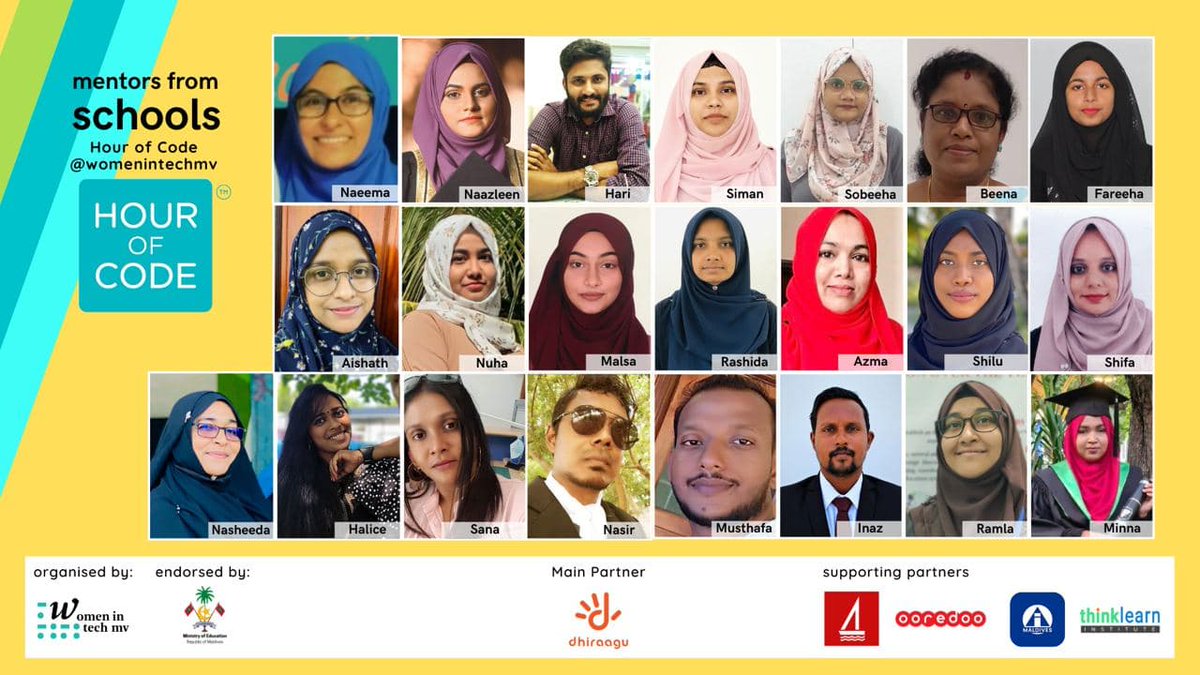 womenintechmv's tweet image. Throughout the event, we saw the teachers from schools across the Maldives, who went above and beyond to make the #HourOfCode sessions at schools fun and interesting for the students. A big thank you for all your hard work ❤️.
@MoEdumv 
#hourofcodemv