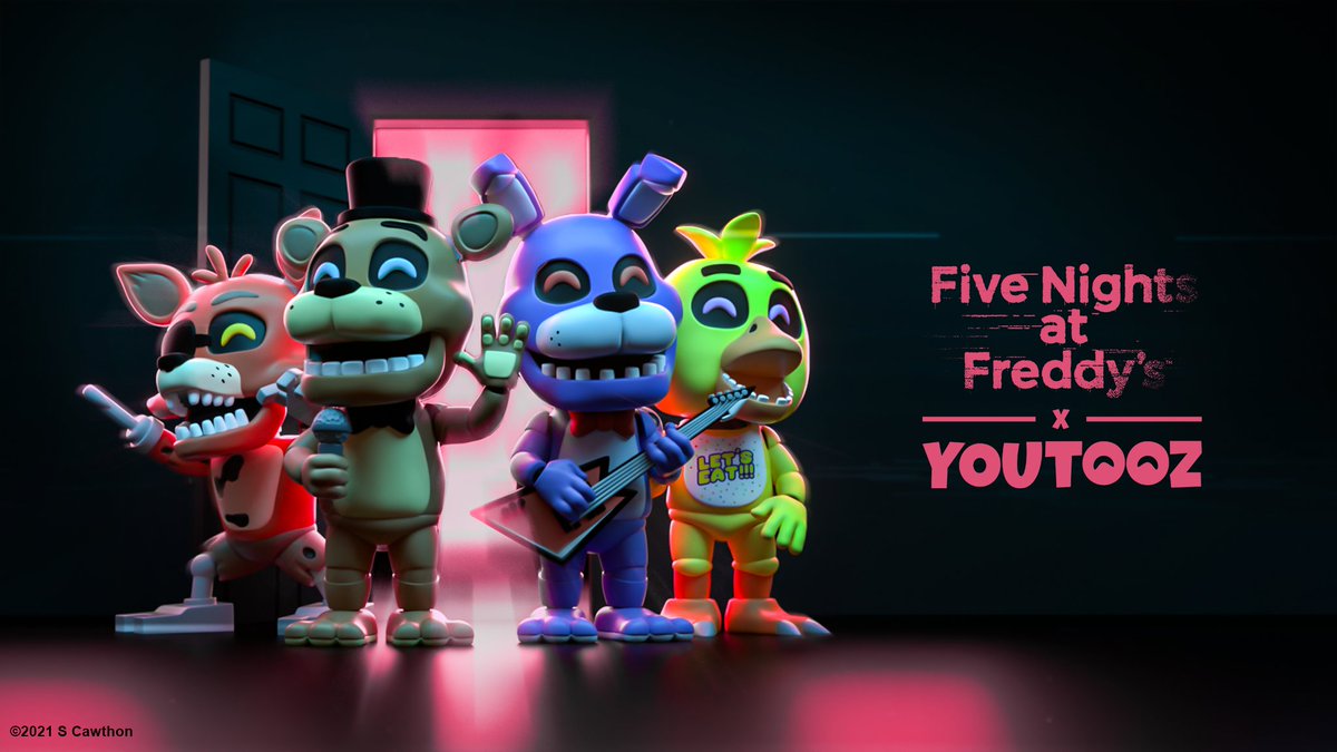 JonnyBlox on X: FNAF Merch News: YouTooz officially reveals the Freddy  Fazbear, Bonnie, Chica, and Foxy figures. The 4 figures will release on  December 28th. / X