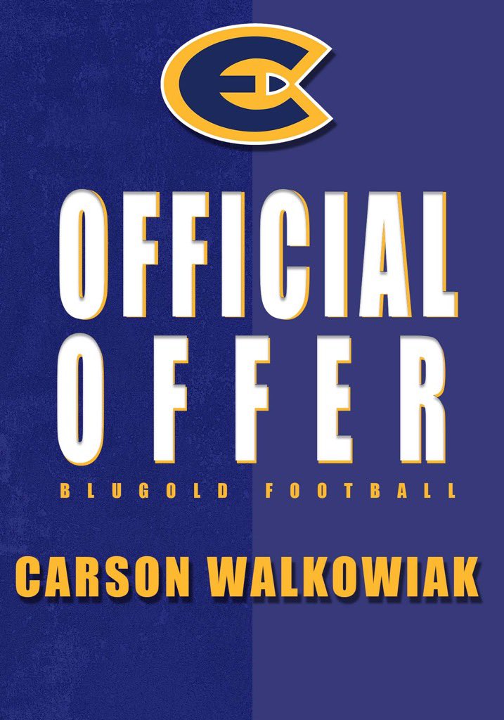 Carson Walkowiak (@carsonwalko) on Twitter photo Blessed to have received my first offer from UW-Eau Claire! Thank you <a href="/Coach_Dickinson/">Austin Dickinson</a> <a href="/CoachBeschorner/">Wesley Beschorner</a> Blessed to have received my first offer from UW-Eau Claire! Thank you <a href="/Coach_Dickinson/">Austin Dickinson</a> <a href="/CoachBeschorner/">Wesley Beschorner</a>
