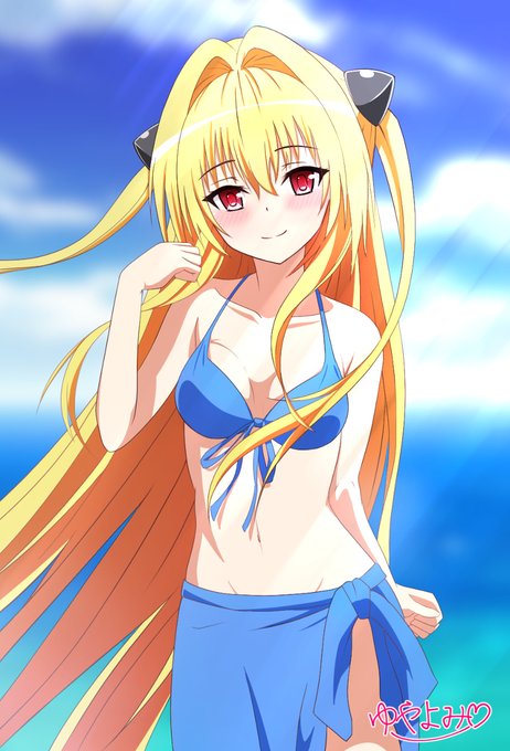 金色の闇、水着 #ToLOVEる #金髪 #金色の闇 #水着 #おっぱい #girl #イラスト #ヤミ #女の子 https://t.co/lYmcYDlmOU 