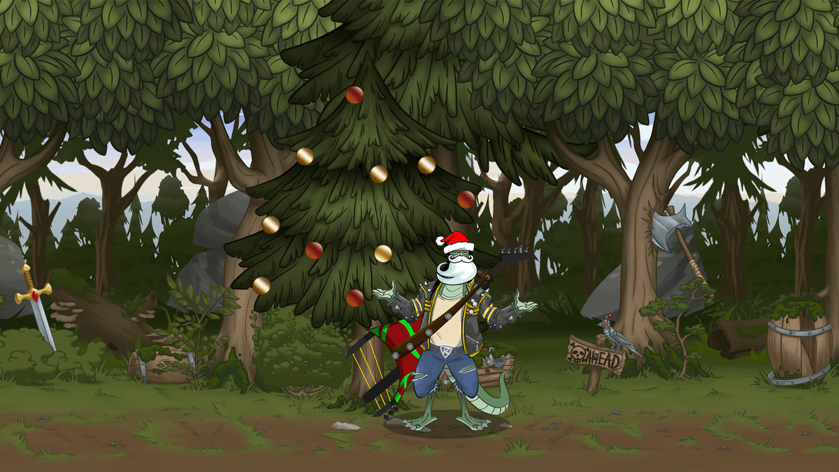 Time to dig up the old deathmetal and grindcore christmas cover albums for the time has come to be jolly and bang heads under the mistletoe. Something like that. So get festive, throw some cookies down your gullet and crank up the speakers! #gamedev #screenshotsaturday #indiedev