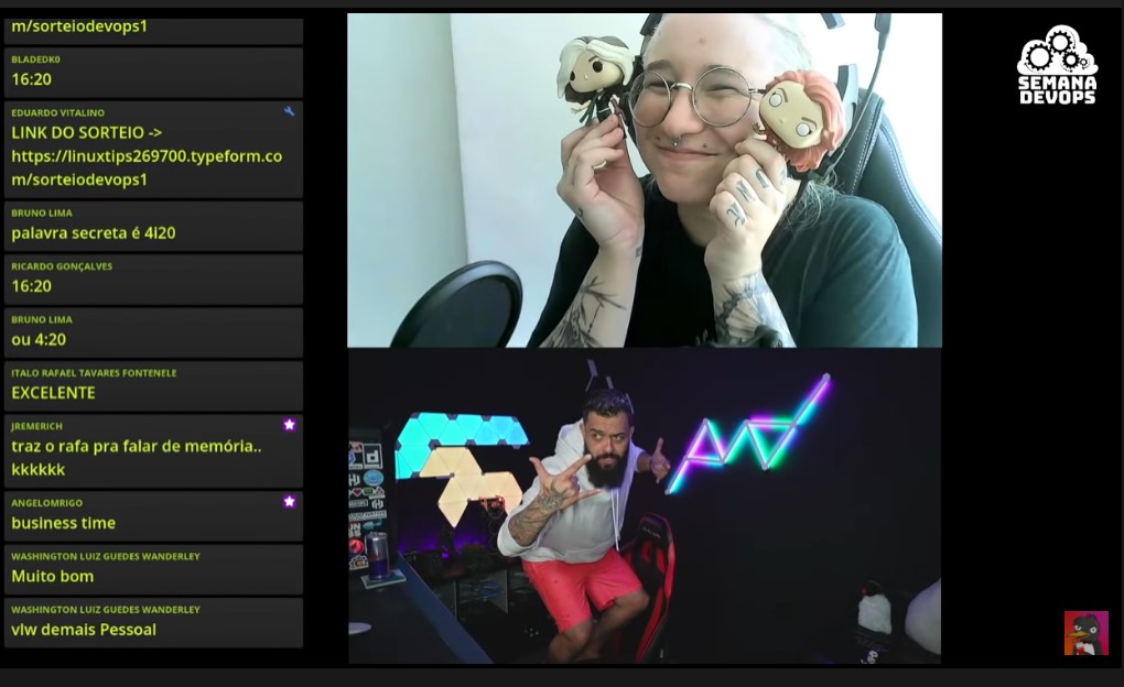 bennytb's tweet image. Aeee, mal acabou a #SemanaDevOps da @LINUXtipsBR e já tô com saudades, treinamento foi fodástico @badtux_ e @punkdodevops. Ahhhh, não postei as prints antes que não tava sabendo que era aqui pelo Twitter. 😅
