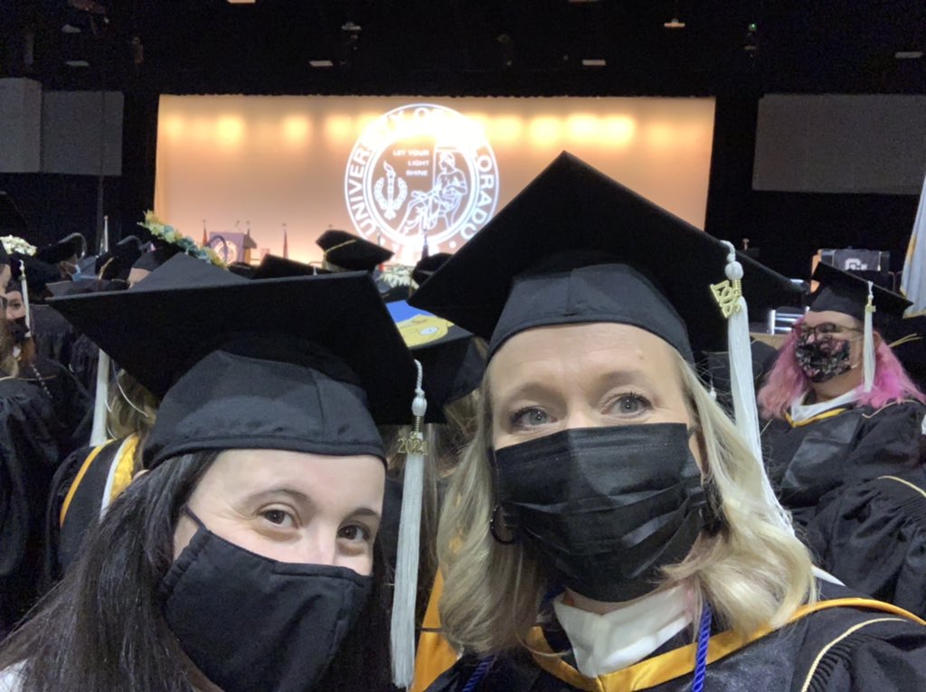 Taking our CLDE Masters Degrees by #StVrainStorm @CUDenverEd @CUDenver #CUDenverGrad @mandevillemom