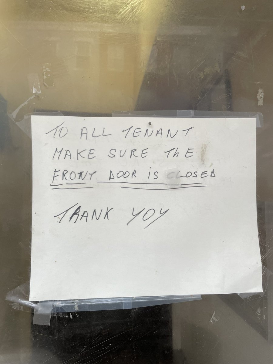 danapaolucci's tweet photo. Why does every NYC apartment super have this handwriting and tone https://t.co/ZXgKeRxgZz