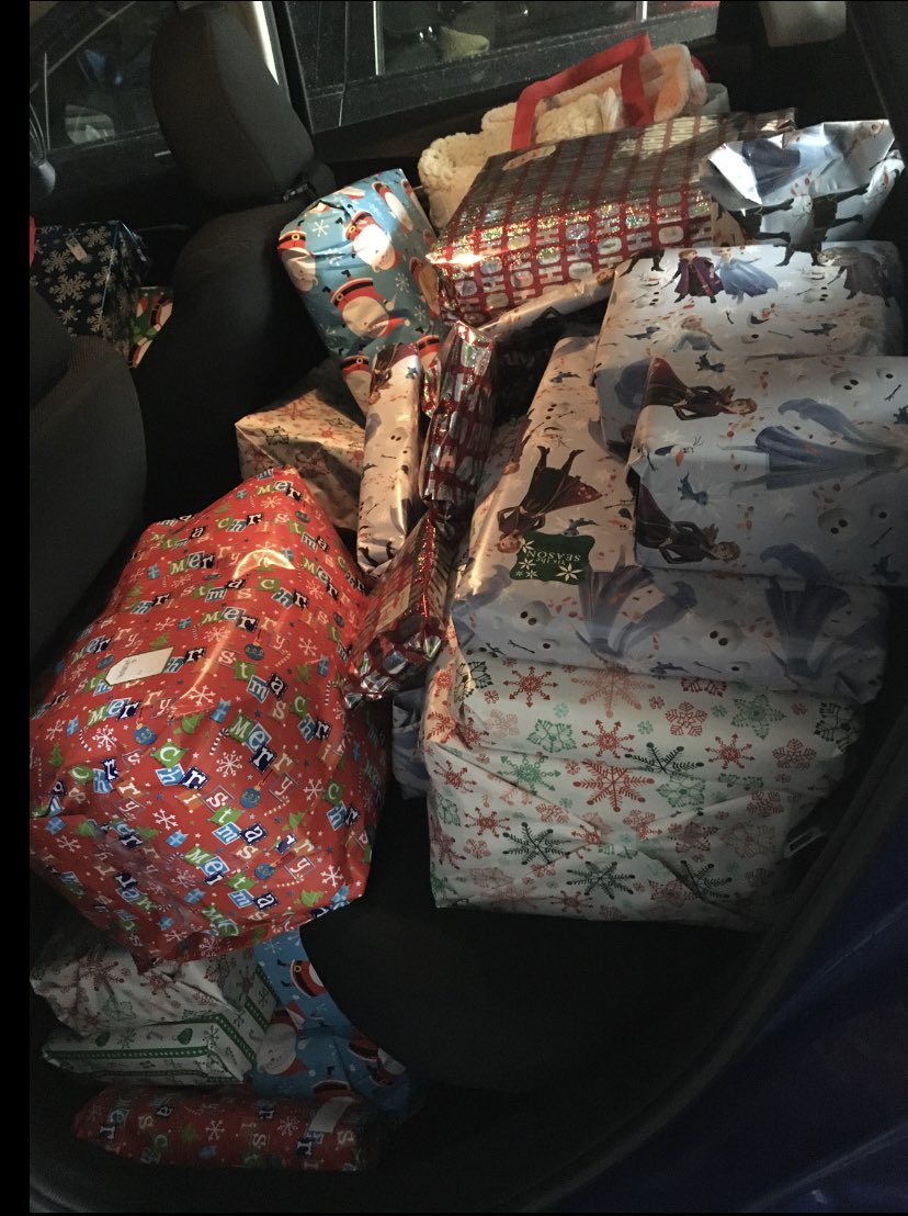 House Temperentia Had a exciting day as we donated presents to our Adopt-a-Family. Such a great experience #TEMPTIME