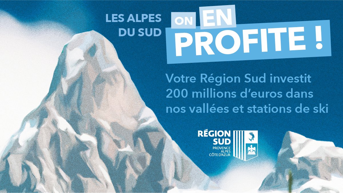 Le #planmontagne , c’est annoncé ✅
200 M€ pour nos vallées et stations de ski. La #regionsud engagée pour la préservation de nos montagnes 🏔 
Les Alpes du Sud : notre trésor ! 
👉🏻 maregionsud.fr/actualites/det…