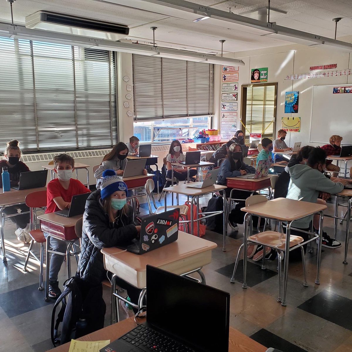 KPWHPS's tweet photo. Yesterday,  Ms. Manjrekar’s class experienced an Hour of Code Activity. She reports that  all of these potential future programmers enjoyed and had fun. #kpwhps https://t.co/iCwJJ4gGh4