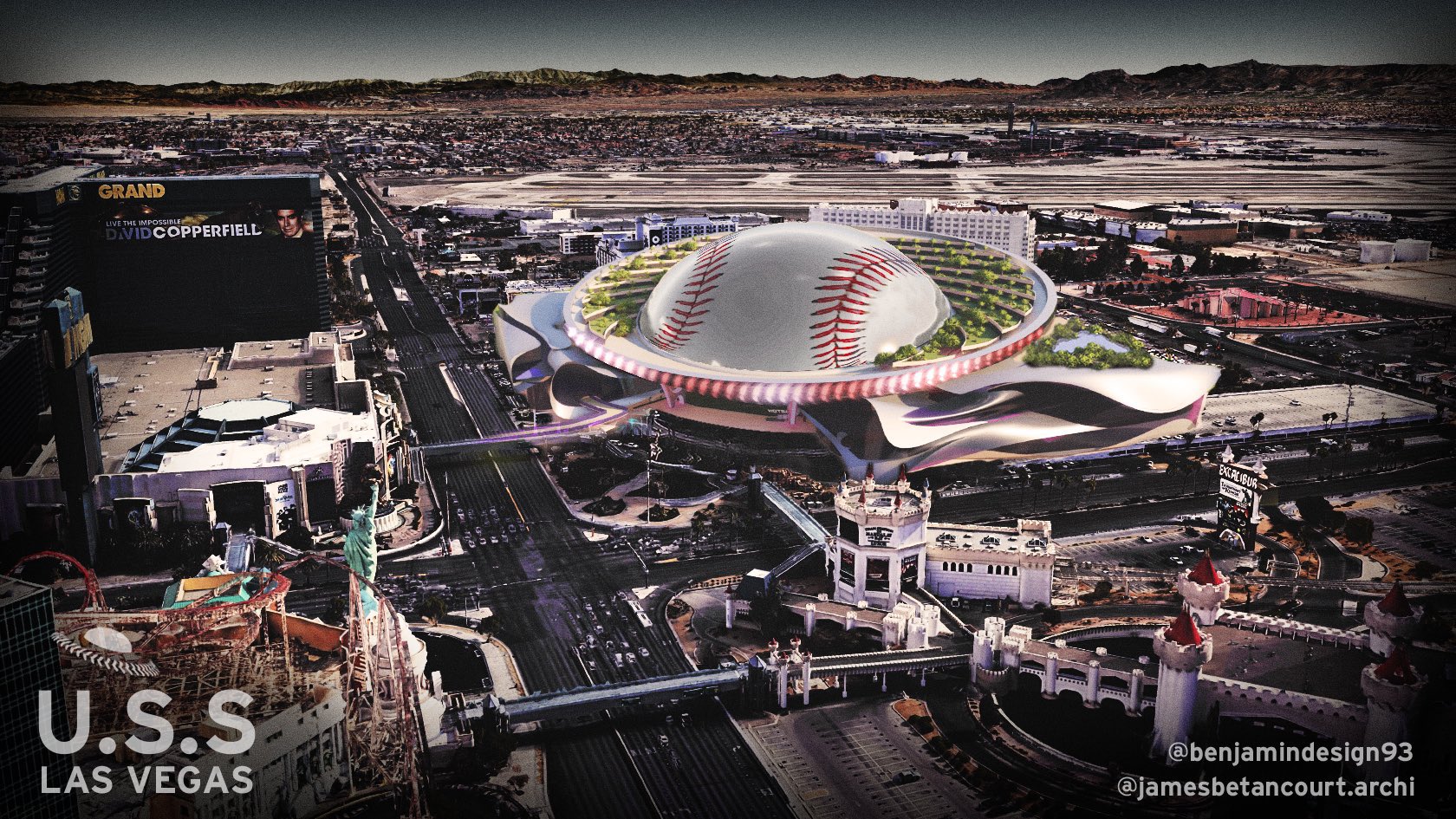 Arash Markazi on X: Here's a new Las Vegas baseball stadium